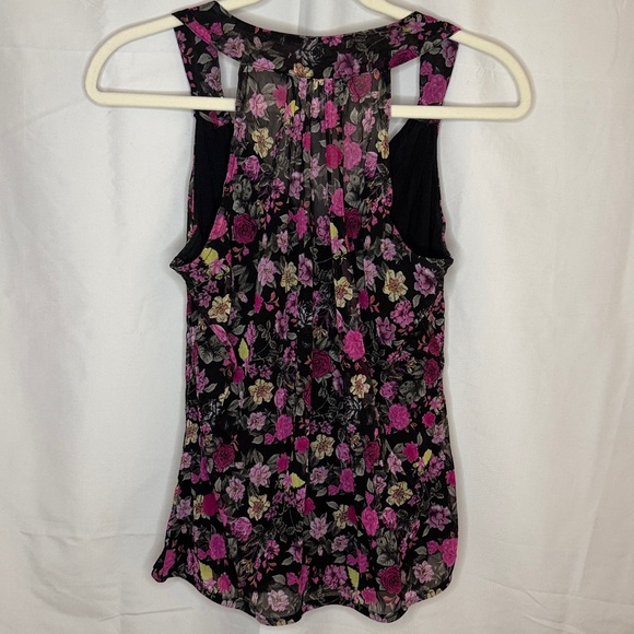 INC International Concepts Floral Sleeveless Wrap Style Tank Top Blouse - Medium - Picture 6 of 12